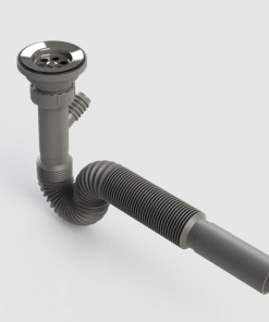 Donau Lüx Körüklü Lavabo Sifonu Çamaşır-Bulaşık Çıkışlı